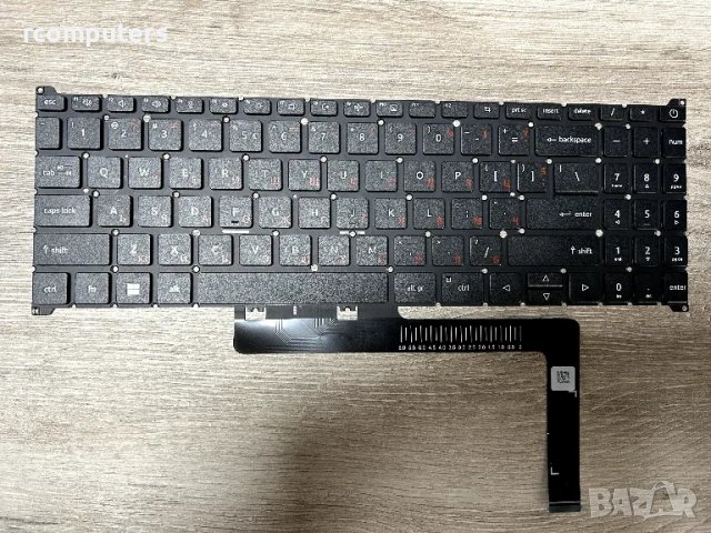 Клавиатура за лаптоп Acer Aspire A315-59G A515-57 A515-57G Черна Без Рамка с Кирилица