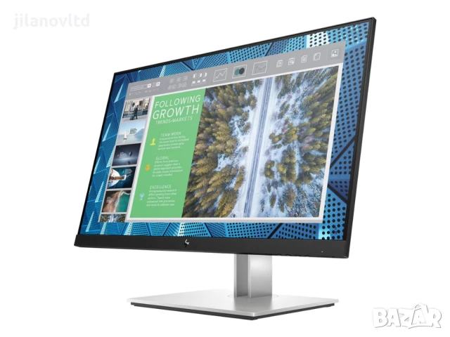Монитор HP E24Q G4 – Нов с 12 месеца гаранция, QHD резолюция IPS панел, снимка 5 - Монитори - 50965620