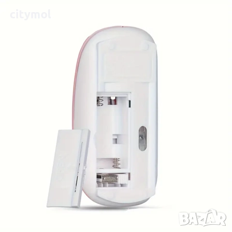 Безжична мишка, 2,4 GHz, розова, снимка 2 - Клавиатури и мишки - 33934897