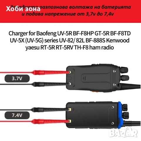 Универсално USB зарядно за Baofeng радиостанции, снимка 2 - Друга електроника - 51987262
