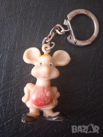 Много стар ключодържател мишле - с маркировка Hong Kong, снимка 3 - Колекции - 43677148