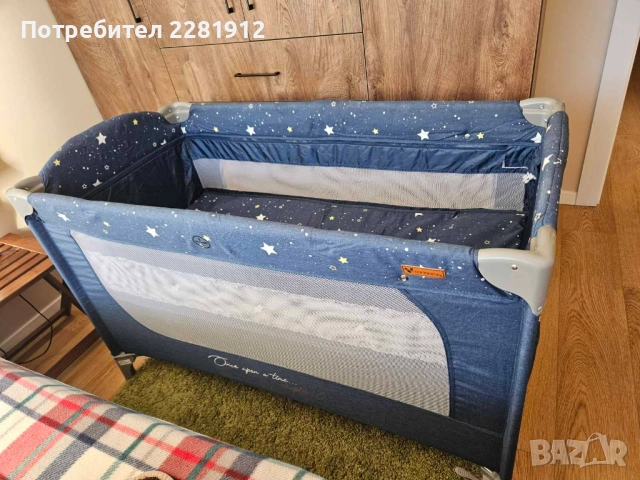 Сгъваема детска кошара Cangaroo 3 нива, снимка 2 - Кошарки - 52895591