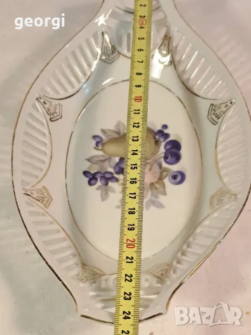 ажурно немско порцеланово плато 19/4, снимка 7 - Сервизи - 49168021