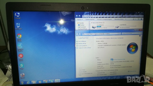 Лаптоп Lenovo 100 I3-5020/8GB/1000GB, снимка 4 - Лаптопи за работа - 28402569