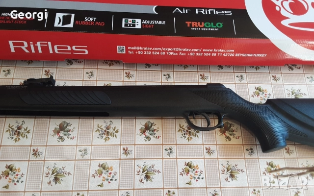 Чисто нова Силна въздушна пушка 240м/с.Крал Армс. кал.5.5мм., снимка 3 - Въздушно оръжие - 52073610