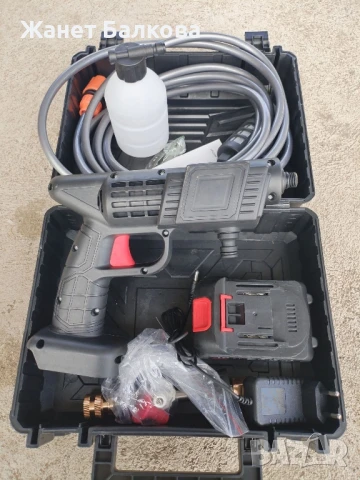 Акумулаторна Водоструйка 22 Бара, 1бр Батерия 48V 8Ah, Зарядно и Аксесоари в куфар , снимка 7 - Други инструменти - 50590329