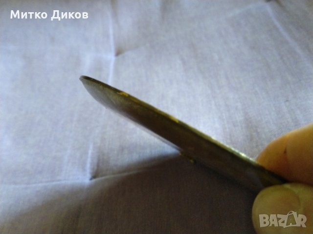 Руски емайл Cloisonne винтидж бронзов декоративен съд ръчно изработен d-10.3cm за окачване , снимка 6 - Антикварни и старинни предмети - 35259529