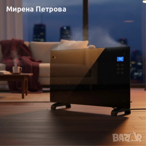 Електрически конвектор Heltes 2000W – Стилен и ефективен отоплителен уред с LCD дисплей и седмично п, снимка 8 - Отоплителни печки - 52917981