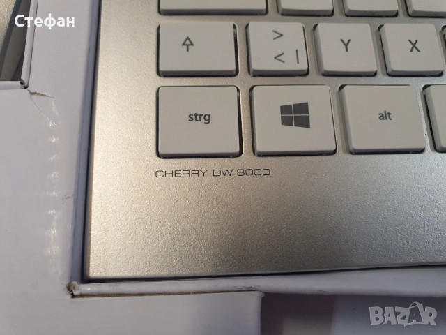 Безжична клавиатура и мишка / CHERRY DW 8000 клавиатура с мишка комплект DE безжична бяла-сребриста , снимка 9 - Клавиатури и мишки - 51971642