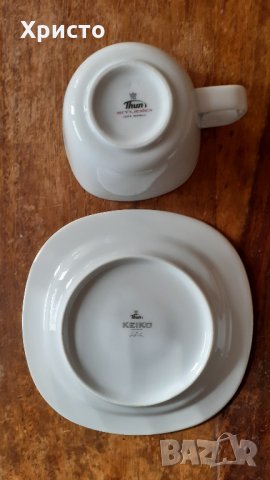 сервиз за чай и кафе Чешки порцелан модел Кейко Keiko, сервиз 6 чаши с чинийки, снимка 7 - Сервизи - 34718011