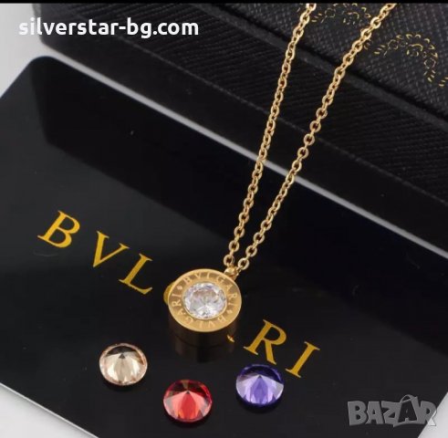 Колие Bvlgari 067 с допълнителни кристали, снимка 1 - Колиета, медальони, синджири - 32552269