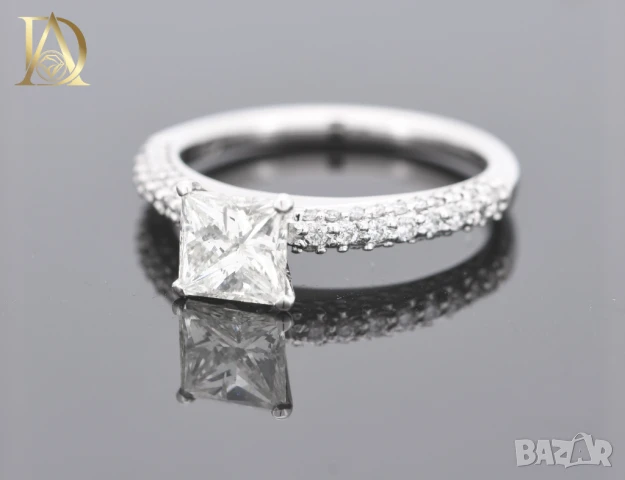 Нов Златен Пръстен с 1.33кт Естествени Диаманти, снимка 3 - Пръстени - 43039062