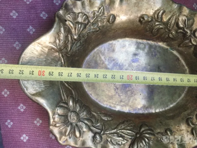 Бронзова купа арт деко, снимка 4 - Антикварни и старинни предмети - 48824360