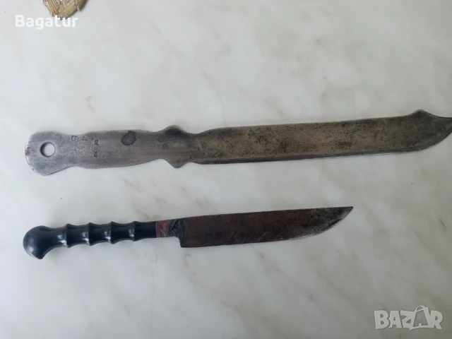 Стар руски нож, заготовка,маркировки, снимка 2 - Антикварни и старинни предмети - 50525801