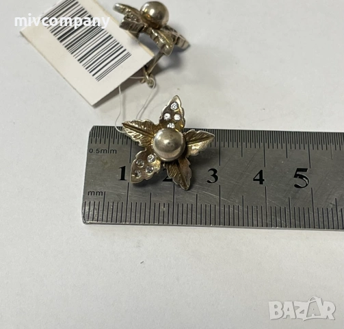 Сребърни обеци 7.10гр., снимка 4 - Обеци - 53285551