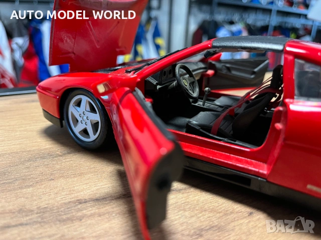 BBUARGO колекционерски модел FERRARI 348 TS 1989 г. 1:18 мащаб, снимка 6 - Колекции - 53053218