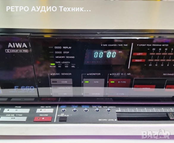 3 head касетен дек -  легендарното "пиано" на Aiwa, mod. F660

, снимка 8 - Декове - 50469021