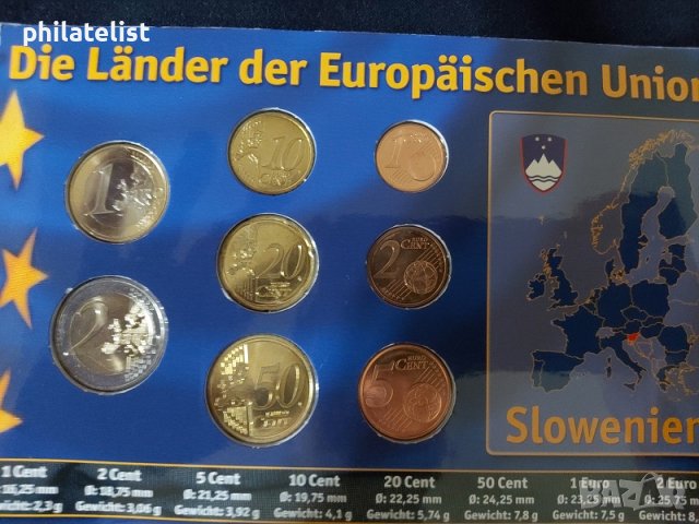 Словения 2007 - Евро сет, снимка 2 - Нумизматика и бонистика - 37782550