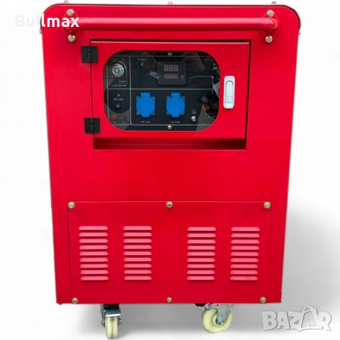 Обезшумен Водоустойчив Генератор за ток Bullmax - 12500LT Монофазен, Преносим, Дигитален Дисплей, 15, снимка 4 - Генератори - 52569878