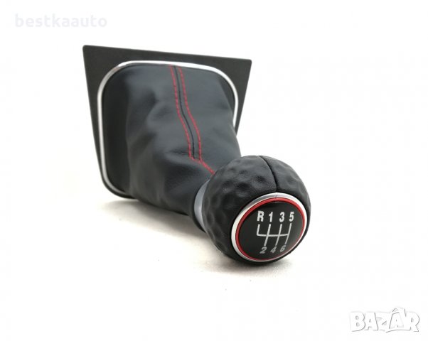 Топка скоростен лост с маншон червен шев VW Golf MK5,MK6, Jetta, EOS, снимка 9 - Аксесоари и консумативи - 27002215