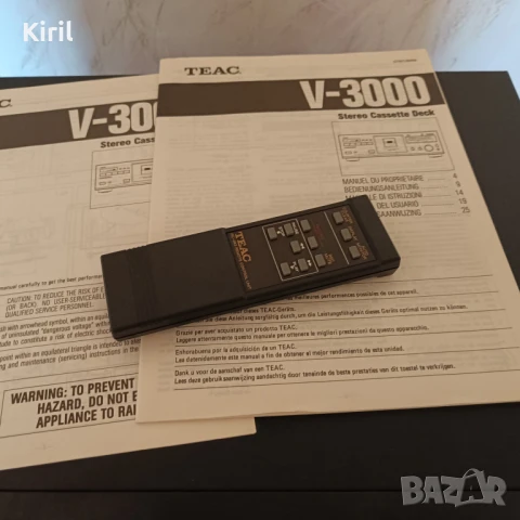 Триглав дек TEAC-V3000 с дистанционно, снимка 11 - Декове - 51278371