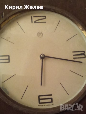 СТАР Стенен часовник MADE in GERMANY Механичен Рядък 32112, снимка 3 - Стенни часовници - 38100120