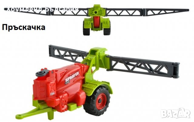 Фермерски комплект 6в1 - трактори с ремаркета, снимка 3 - Коли, камиони, мотори, писти - 38794678