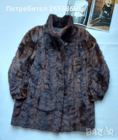 Манто от норка, снимка 2 - Палта, манта - 53078160