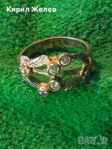 Старинен ФЛОРАЛЕН СКЪПОЦЕНЕН СРЕБЪРЕН ПРЪСТЕН СРЕБРО ВИСОКА ПРОБА с РЪЧНО ФАСЕТИРАНИ ЦИРКОНИ 48254, снимка 17 - Антикварни и старинни предмети - 48986965