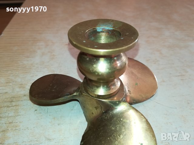 ВИНТ-ПРОПЕЛЕР-ПЕРКА СВЕЩНИК МЕД//МЕСИНГ 1401241247, снимка 14 - Антикварни и старинни предмети - 43800922