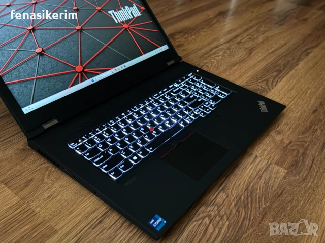 17.3' Full HD i7-10750H Lenovo ThinkPad P17 @ 32GB DDR4/512GB NVMe/Nvidia Quadro T2000 4GB/Бат 6ч, снимка 6 - Лаптопи за работа - 53235048