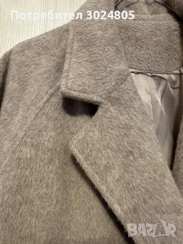 Дамско палто бежово, снимка 2 - Палта, манта - 53561877