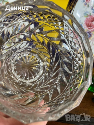 Кристална ледарка или ваза⚜️ Според мен е ледарка, но в мрежата е описана като ваза , снимка 6 - Вази - 53215274