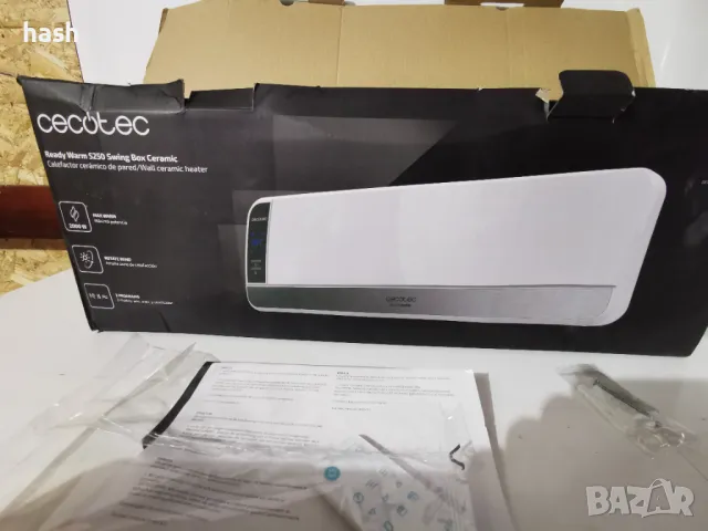 Керамична конвекторна печка за стена Cecotec Ready Warm 5250 2000W, снимка 7 - Климатици - 48581307