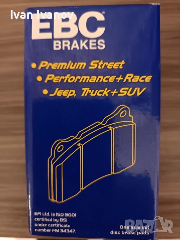 Задни спортни накладки EBC Yellow stuff за Алфа Ромео 156, 147 и ГТ. DP41430R. , снимка 11 - Части - 52851700