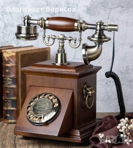 Нов Ретро Телефон със Шайба Работещ - Аналогов 