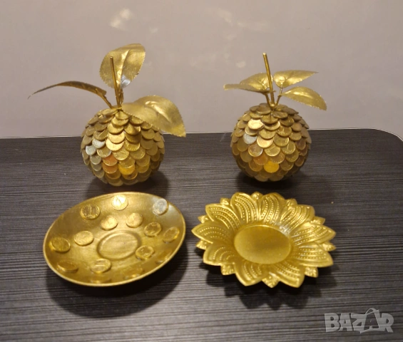 Златна ябълка на изобилието и парите, снимка 7 - Декорация за дома - 28058723