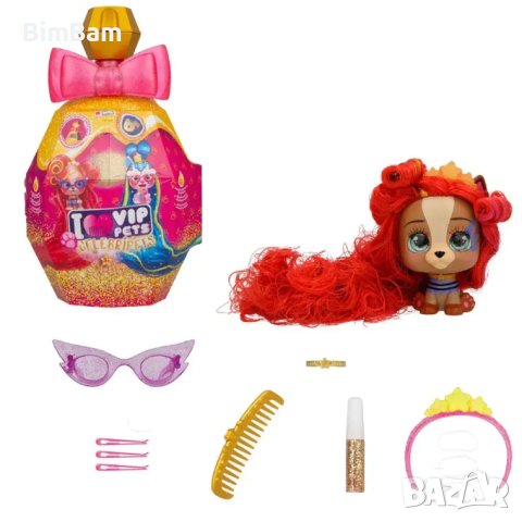 VIP PETS Модно кученце за прически с 10 изненади CELEBRIPETS , снимка 2 - Фигурки - 42973411