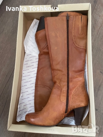 Естествена кожа ботуши - 39, снимка 2 - Дамски ботуши - 52921374