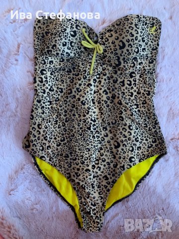 Нов цял бански костюм леопардов тип бюстие , снимка 6 - Бански костюми - 37075546