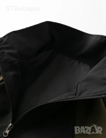 🧥 Мъжко софтшел яке с цял цип и висока яка – STBoutique, снимка 3 - Якета - 52179402