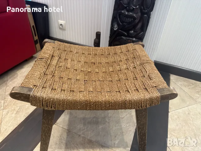 спа балийски стол с дърво и естествен ратан , ортопедична форма , снимка 2 - Столове - 50254197