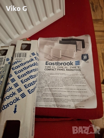 Железен панелен радиатор EASTBROOK с височина 30см , снимка 5 - Радиатори - 52894234