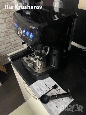 Кафемашина с вградена кафемелачка Homcom, снимка 4 - Кафемашини - 52099742