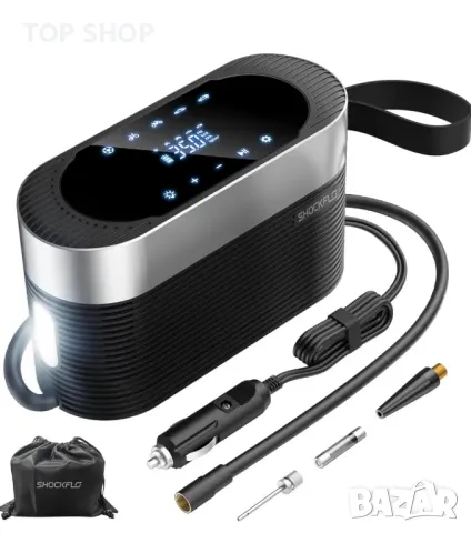 Преносим въздушен компресор за помпане на гуми 12v DC- 150PSI