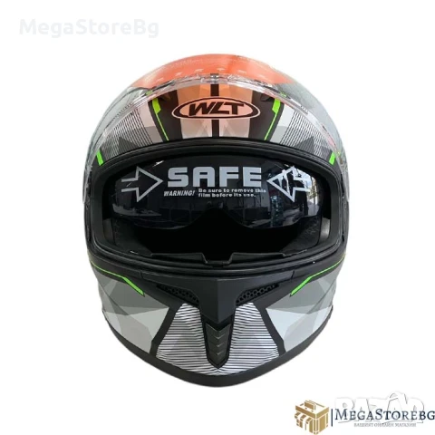 Каска за мотор 108 - размер XL - Matt Black/Green, снимка 2 - Аксесоари и консумативи - 50576776