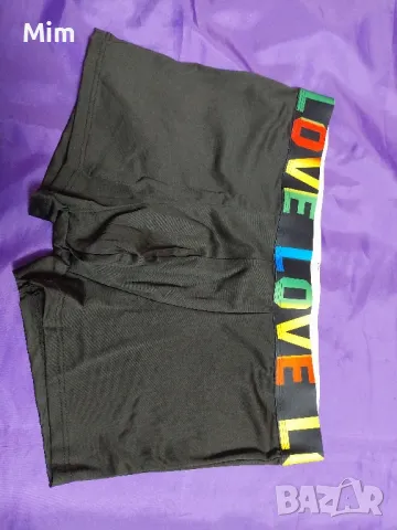 XL Черен мъжки полупрозрачен боксер с лого , снимка 2 - Бельо - 47382873