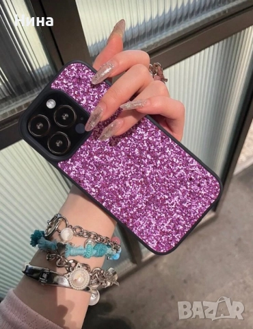 Калъфи за телефон с брокати, снимка 4 - Калъфи, кейсове - 52022373