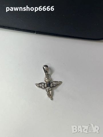 Сребърна висулка 925 проба - 0,86 гр, снимка 2 - Колиета, медальони, синджири - 53605699