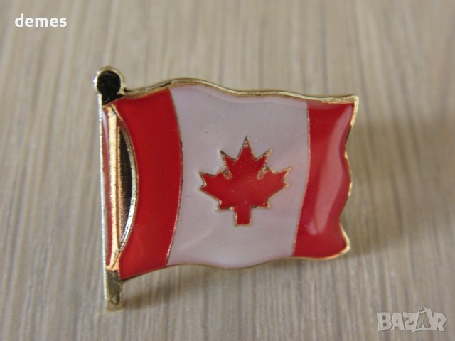 Метална значка-флаг от Канада, снимка 3 - Колекции - 43329251